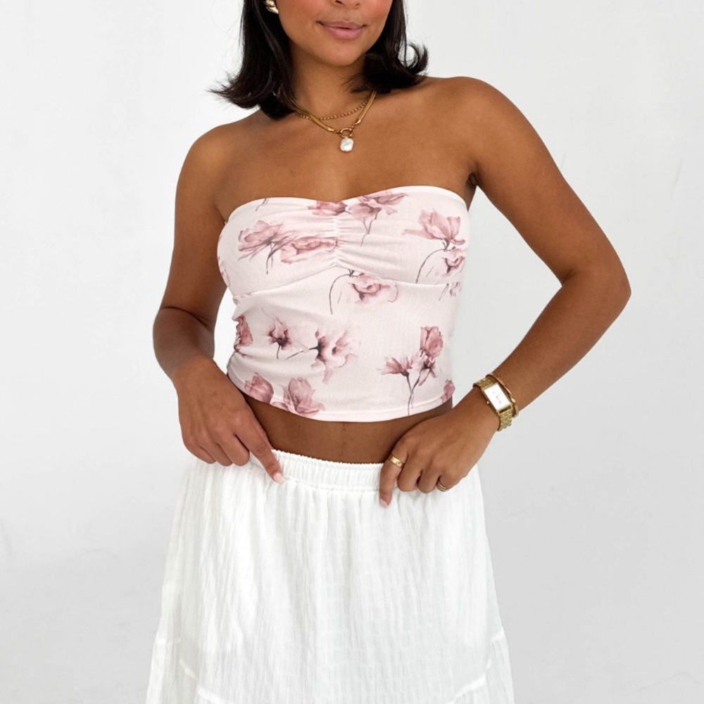 FLORA TOP IN MAUVE
